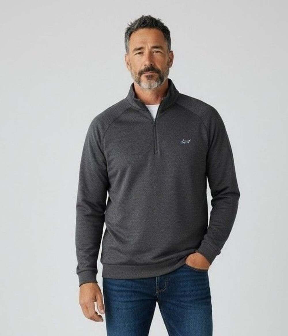 Greg Norman Quarter Zip Pullover Size XXL Dark Gray